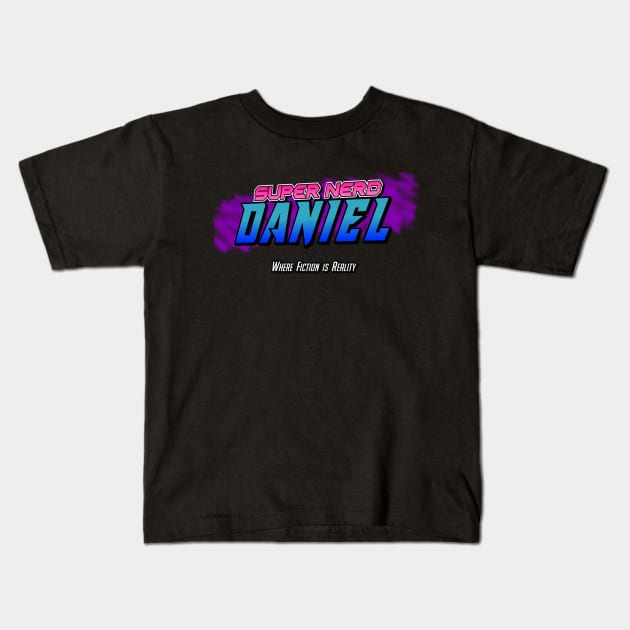 SUPER NERD DANIEL LOGO Kids T-Shirt by SuperNerdDaniel